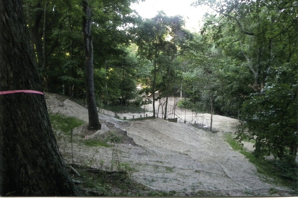 Looking down from top of Staff Hill